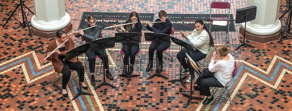 Music students at the capital Harrisburg