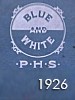 1926 Blue and White